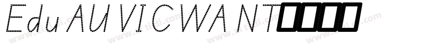 Edu AU VIC WA NT字体转换